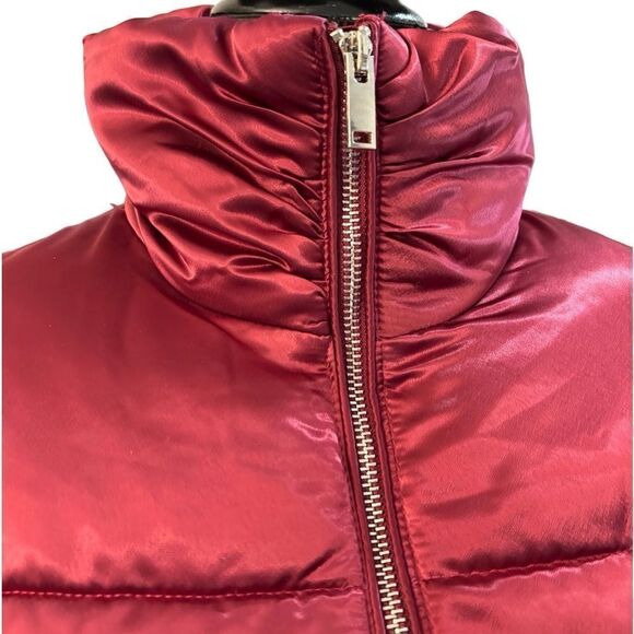 NWT 7 For All Mankind Metallic Crop Puffer Jacket - Picture 6 of 8